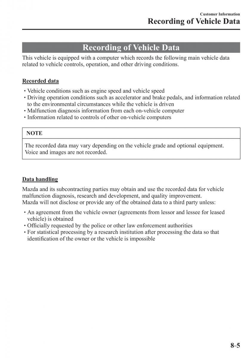 Mazda CX 3 owners manual / page 607