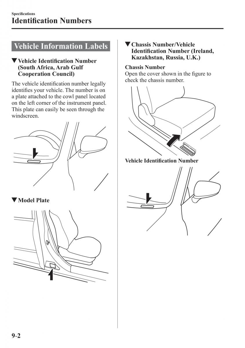 Mazda CX 3 owners manual / page 628