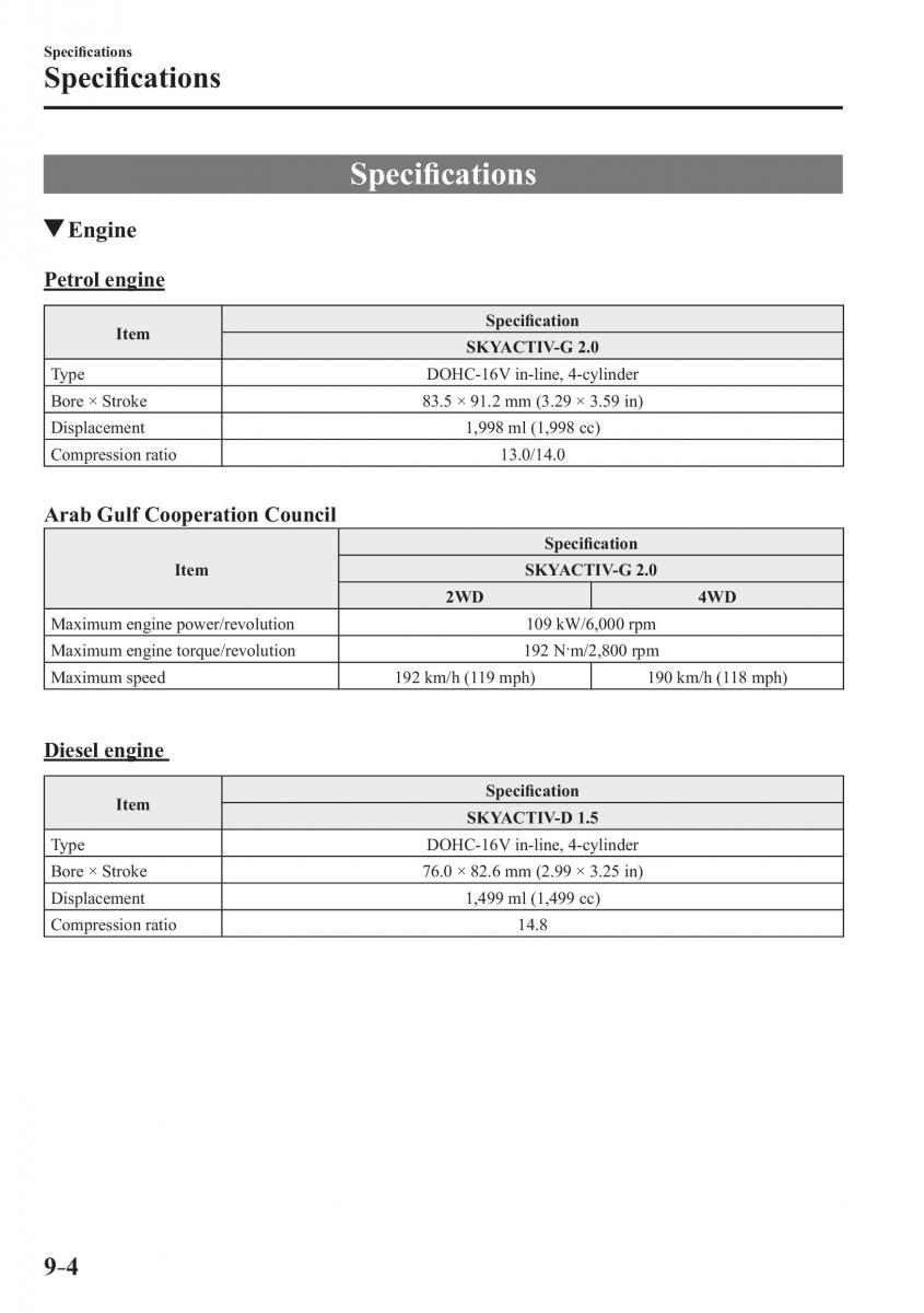 Mazda CX 3 owners manual / page 630