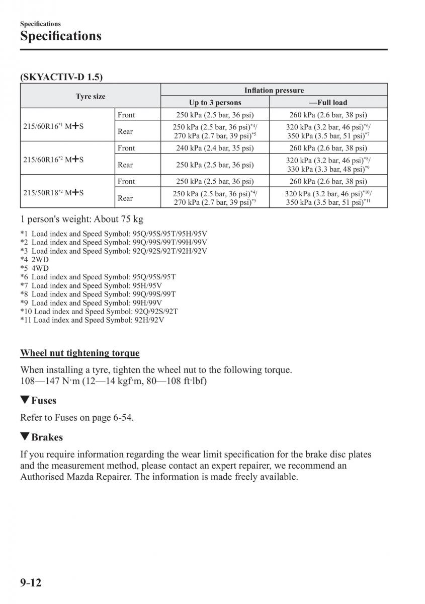 Mazda CX 3 owners manual / page 638