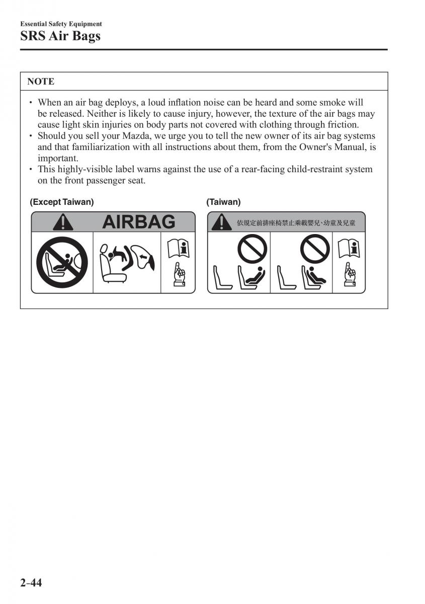 Mazda CX 3 owners manual / page 64