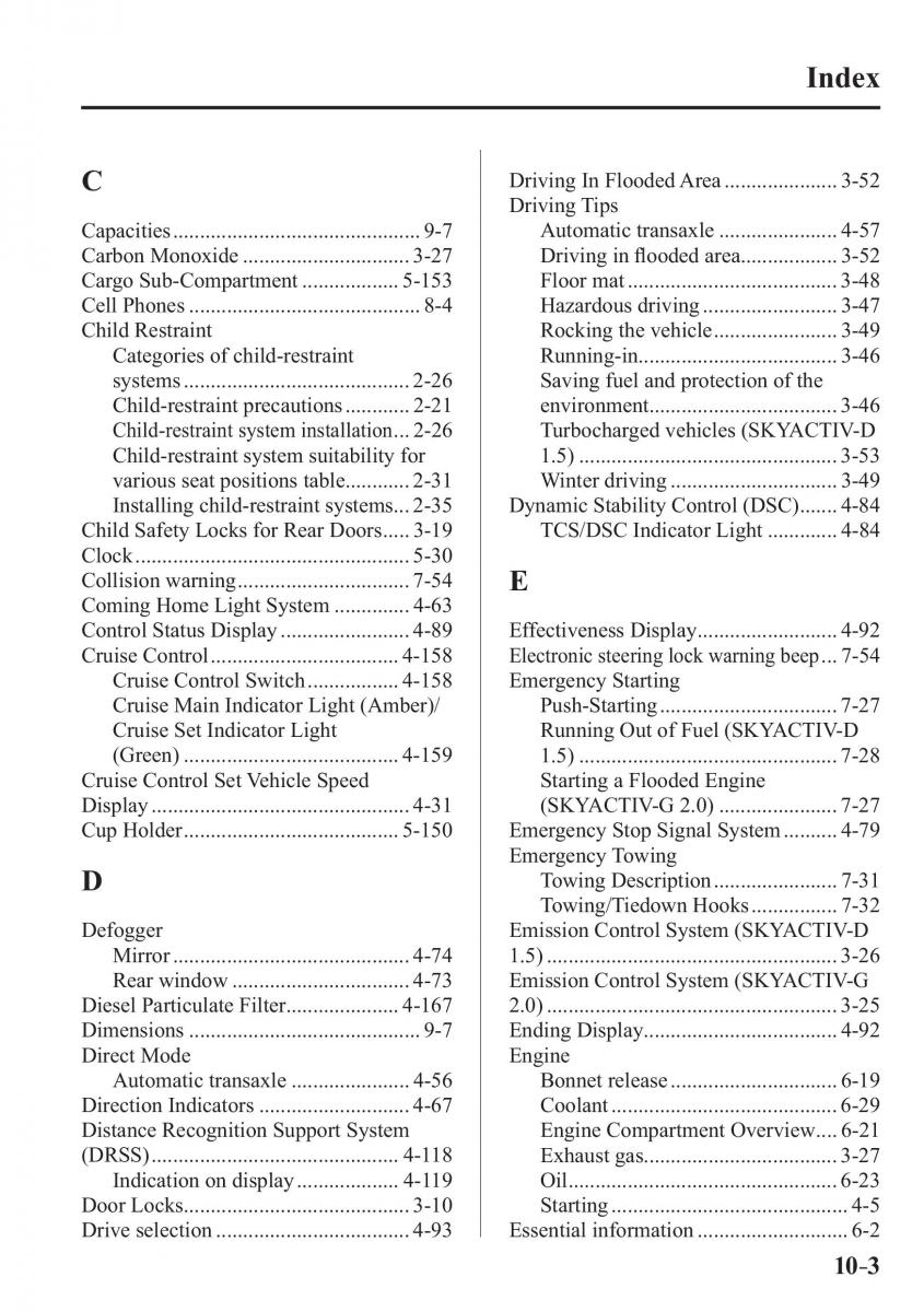 Mazda CX 3 owners manual / page 649