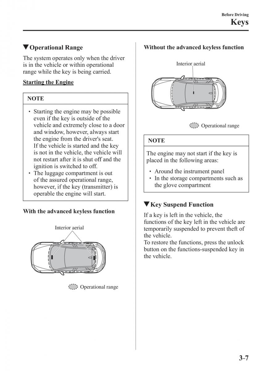 Mazda CX 3 owners manual / page 85