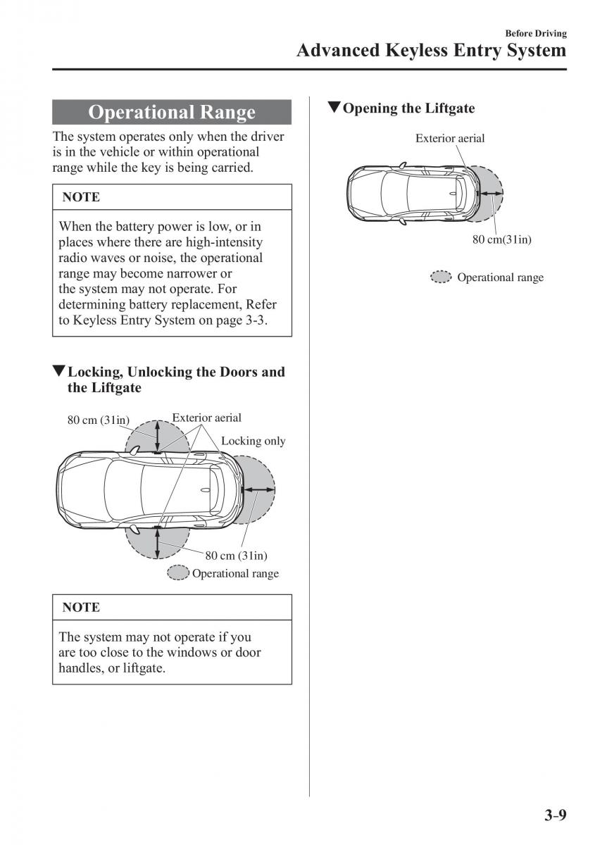 Mazda CX 3 owners manual / page 87