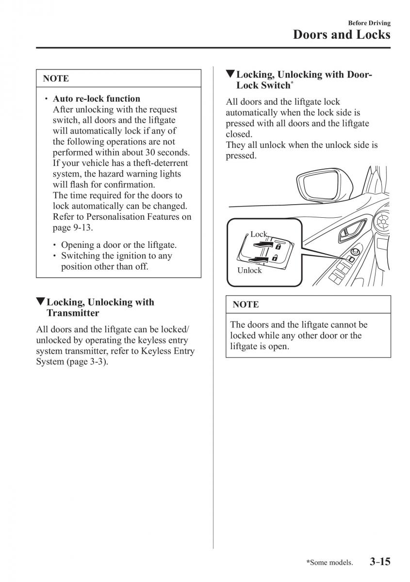 Mazda CX 3 owners manual / page 93