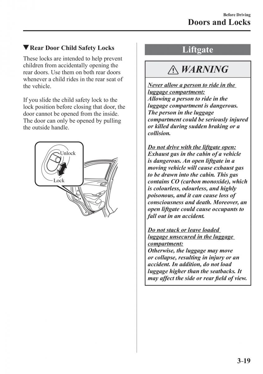 Mazda CX 3 owners manual / page 97