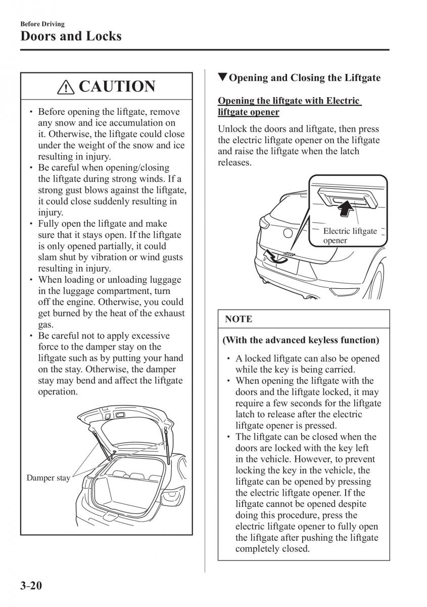 Mazda CX 3 owners manual / page 98