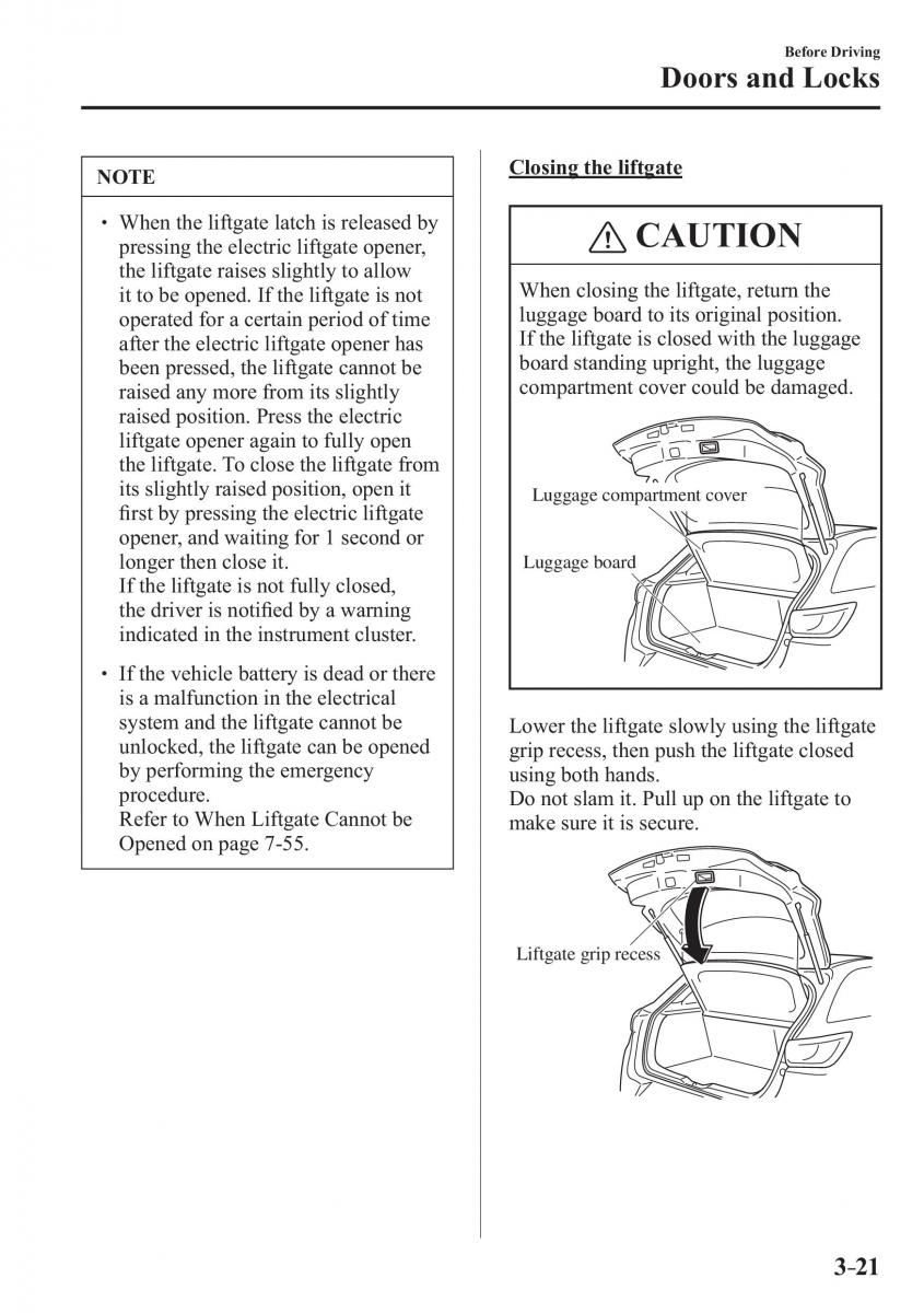 Mazda CX 3 owners manual / page 99