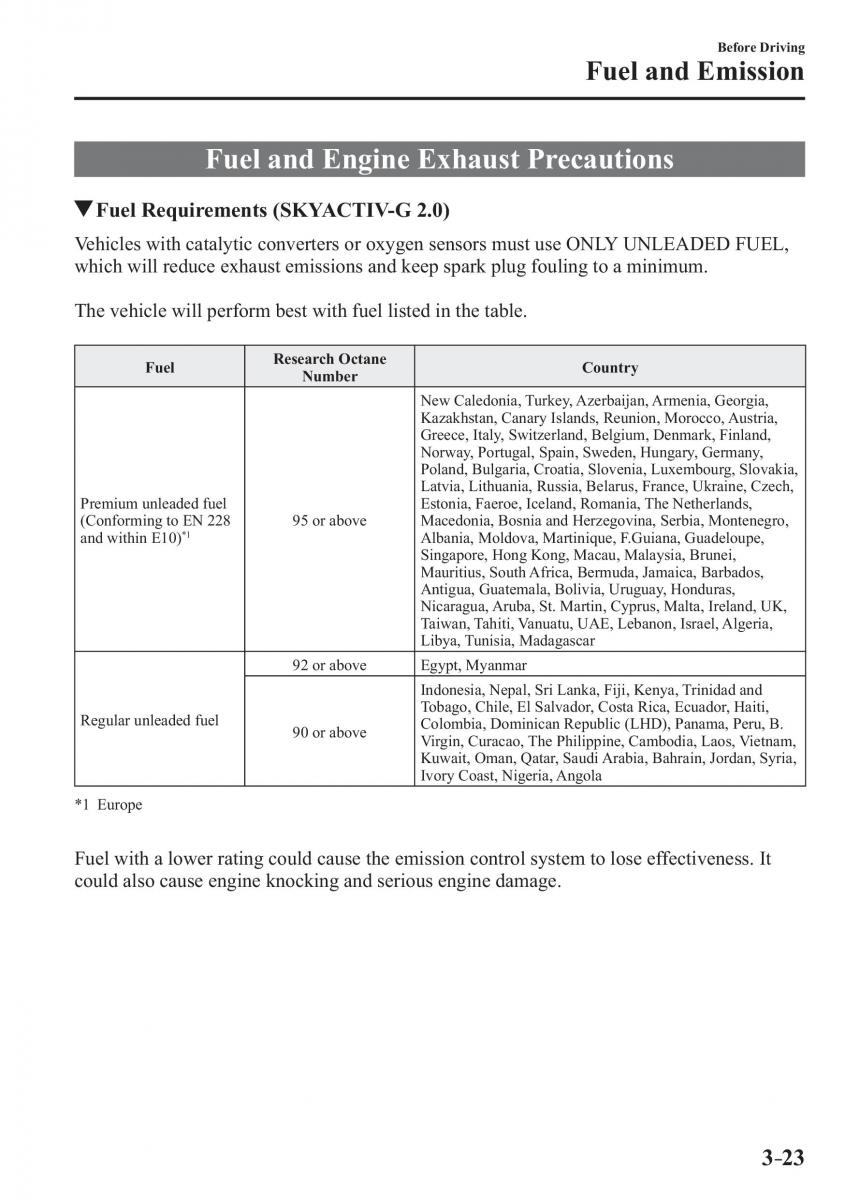 Mazda CX 3 owners manual / page 101