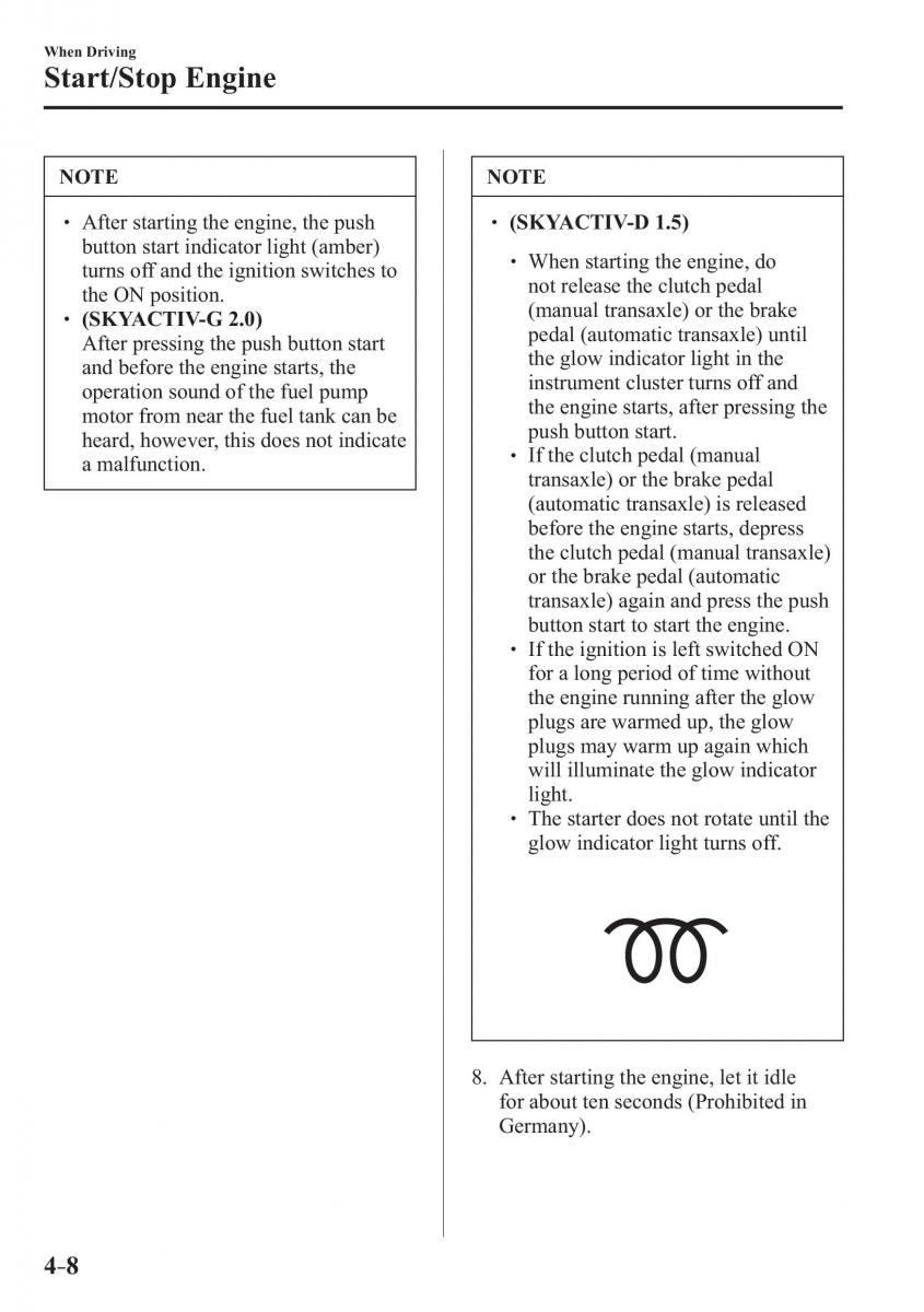 Mazda CX 3 owners manual / page 148