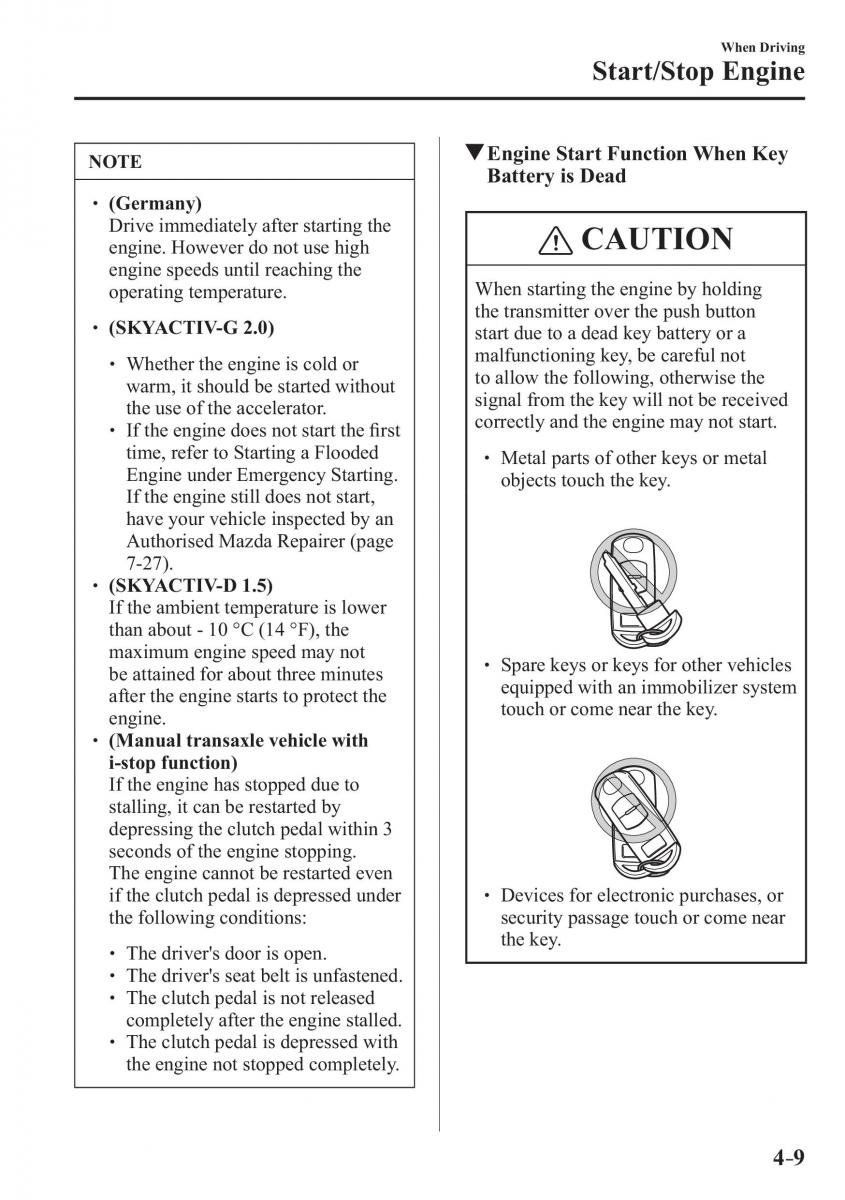 Mazda CX 3 owners manual / page 149