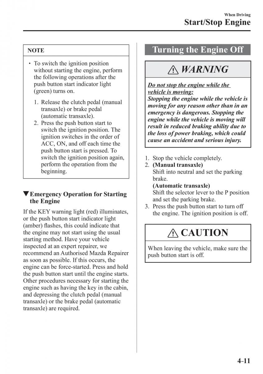 Mazda CX 3 owners manual / page 151