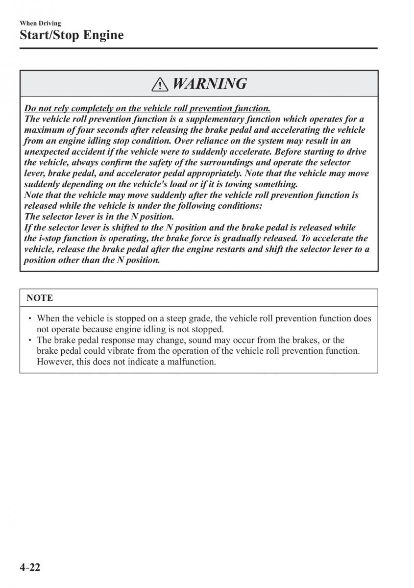 Mazda CX 3 owners manual / page 162