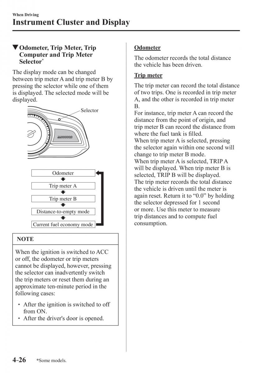 Mazda CX 3 owners manual / page 166