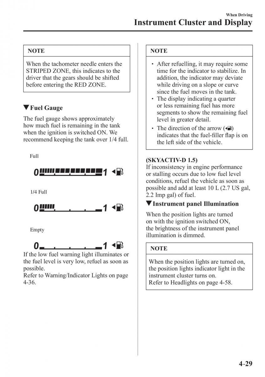 Mazda CX 3 owners manual / page 169