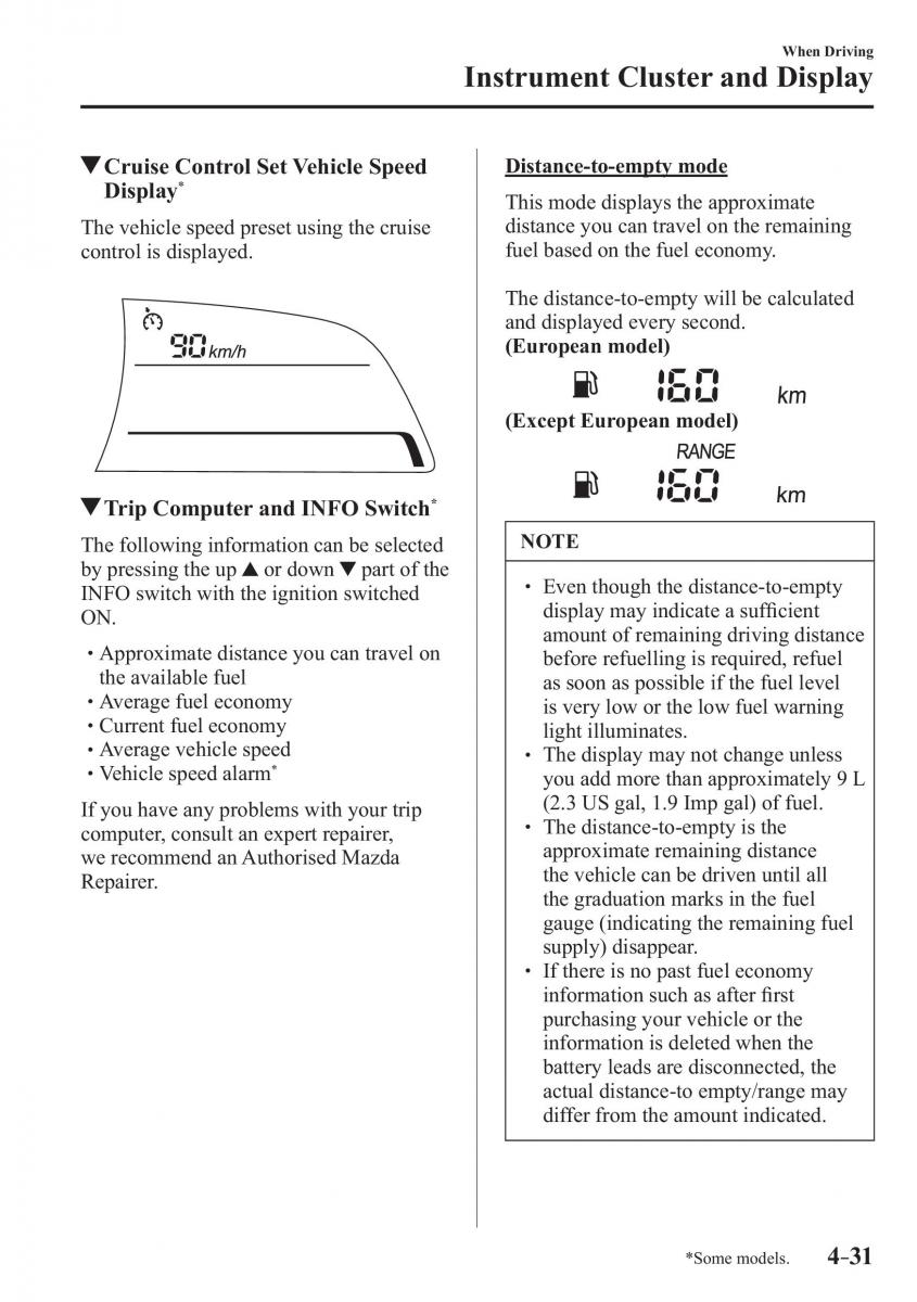 Mazda CX 3 owners manual / page 171