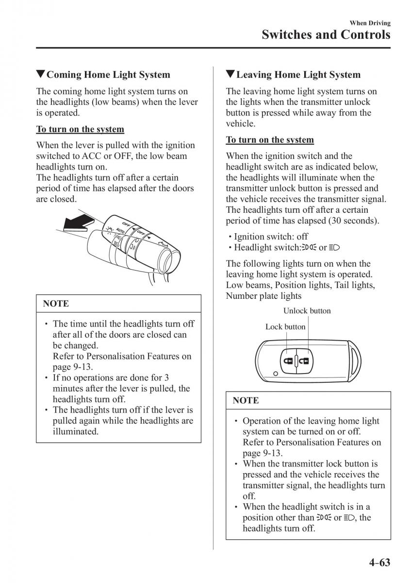 Mazda CX 3 owners manual / page 203