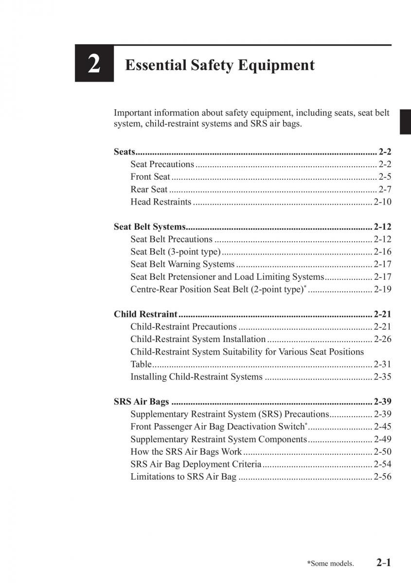 Mazda CX 3 owners manual / page 21