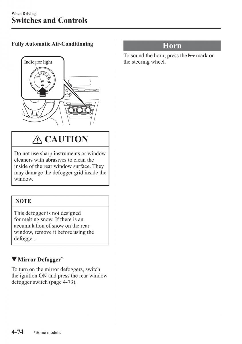 Mazda CX 3 owners manual / page 214