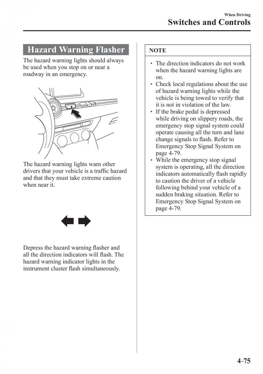 Mazda CX 3 owners manual / page 215