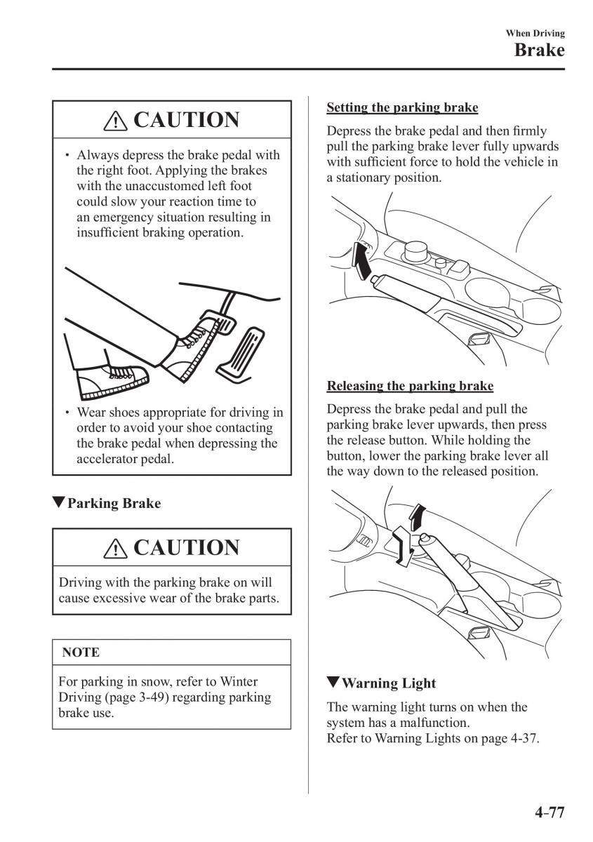 Mazda CX 3 owners manual / page 217