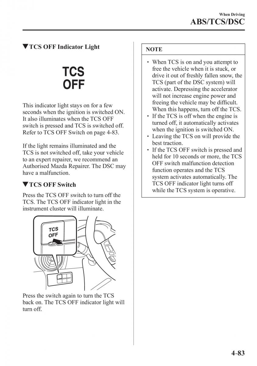 Mazda CX 3 owners manual / page 223