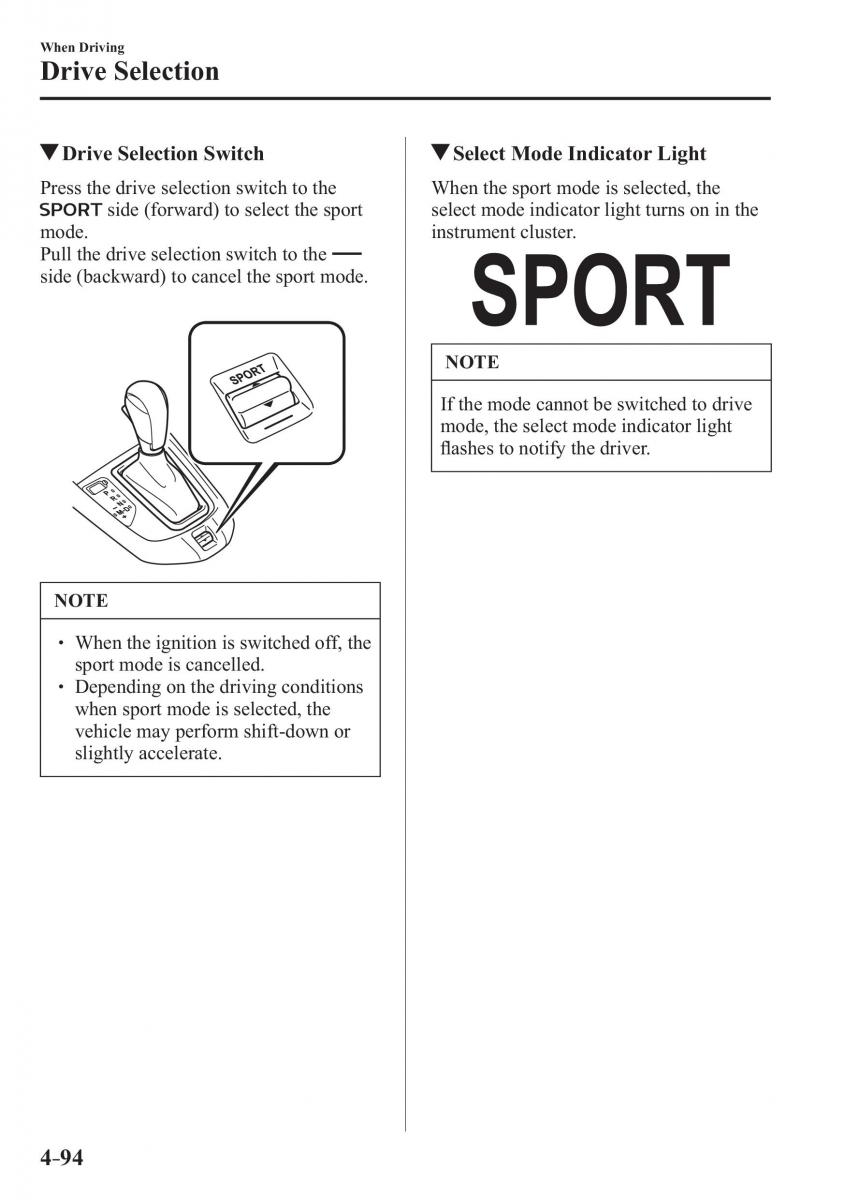 Mazda CX 3 owners manual / page 234