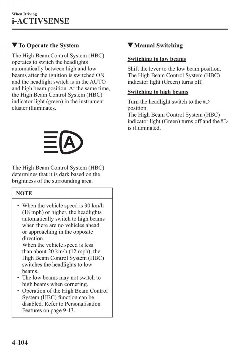 Mazda CX 3 owners manual / page 244