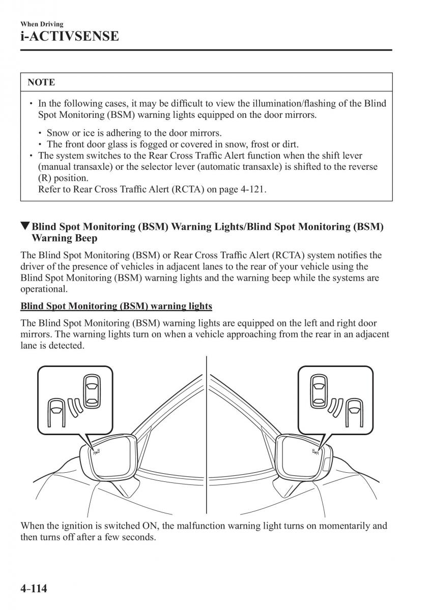 Mazda CX 3 owners manual / page 254