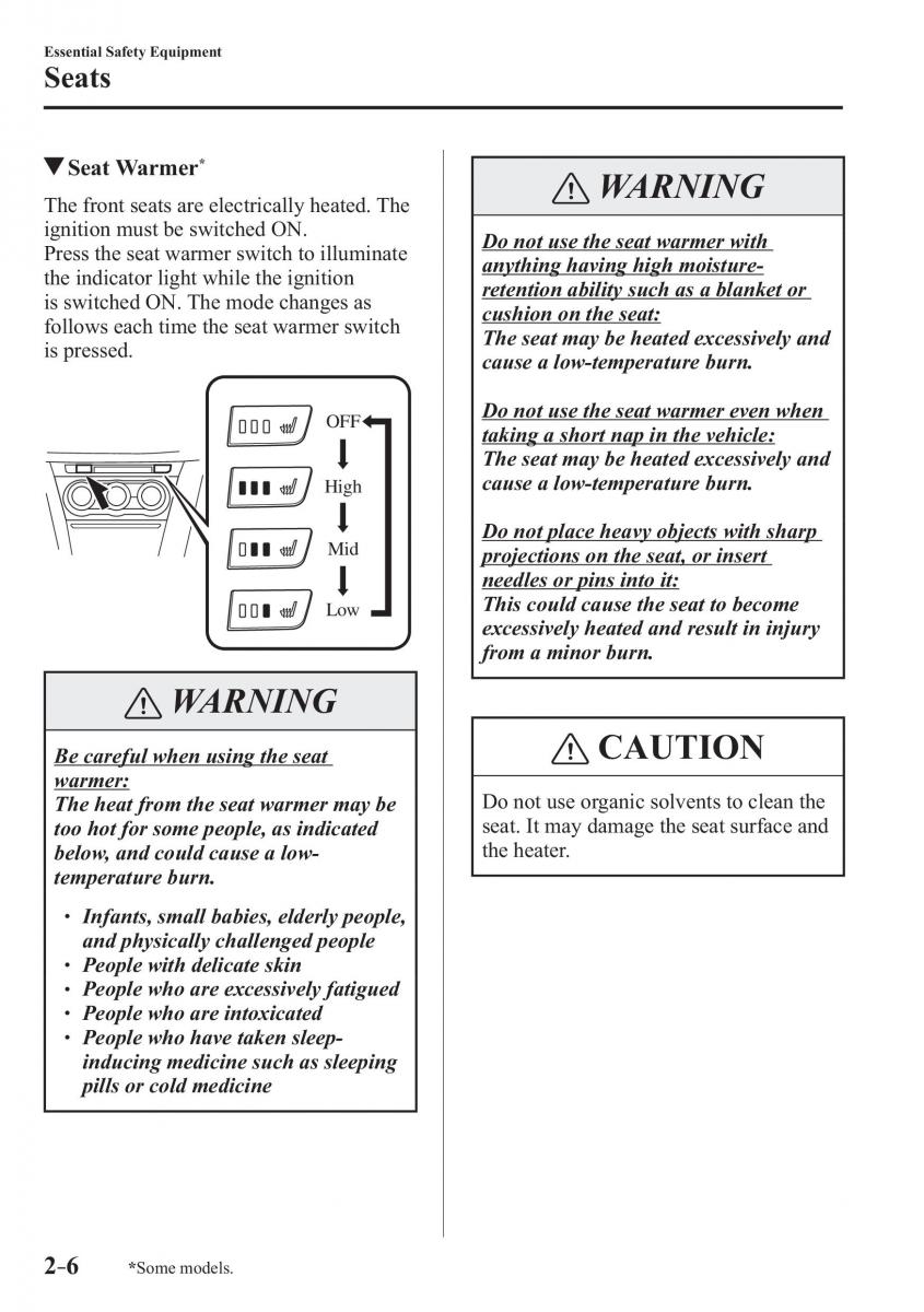 Mazda CX 3 owners manual / page 26