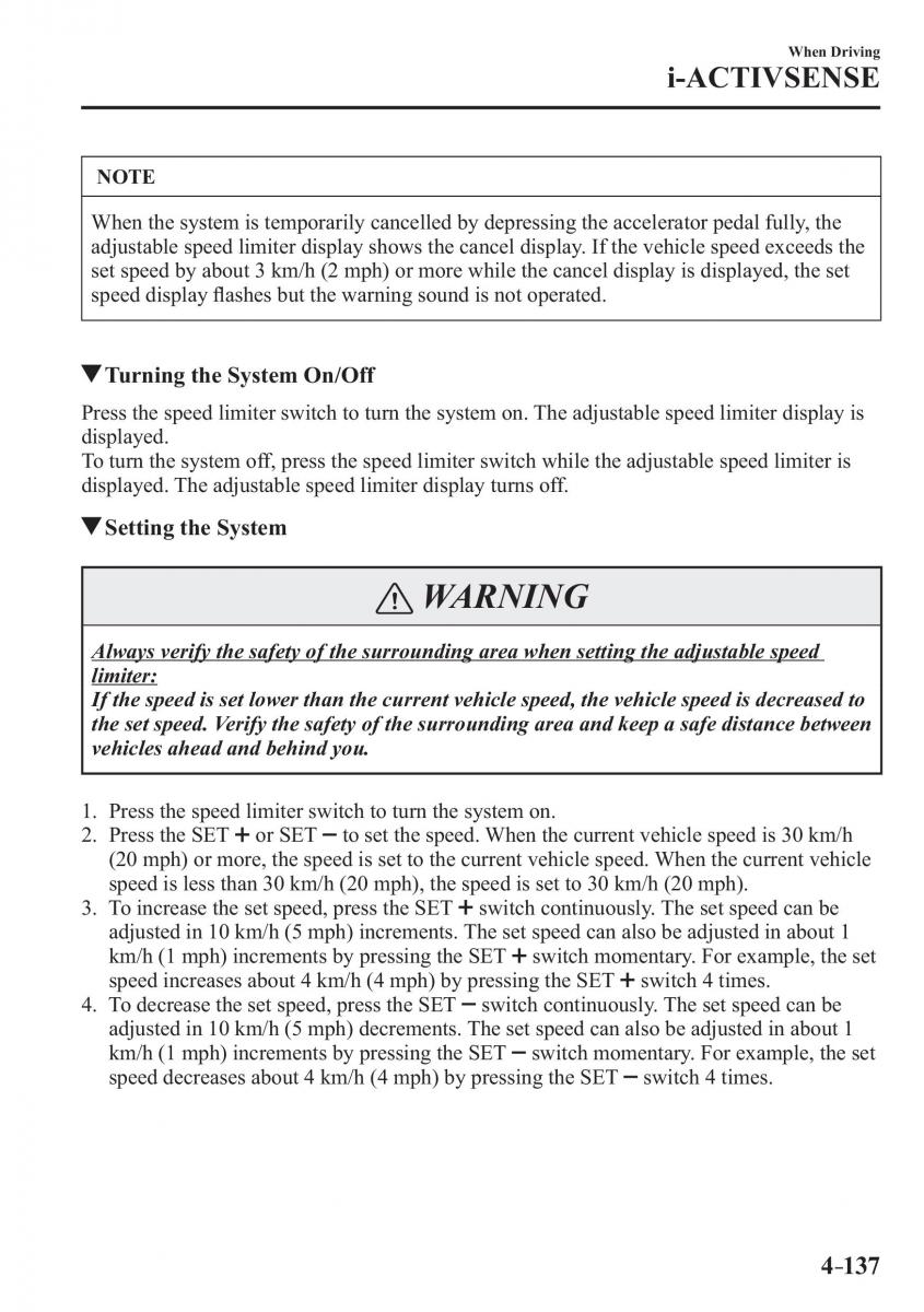 Mazda CX 3 owners manual / page 277