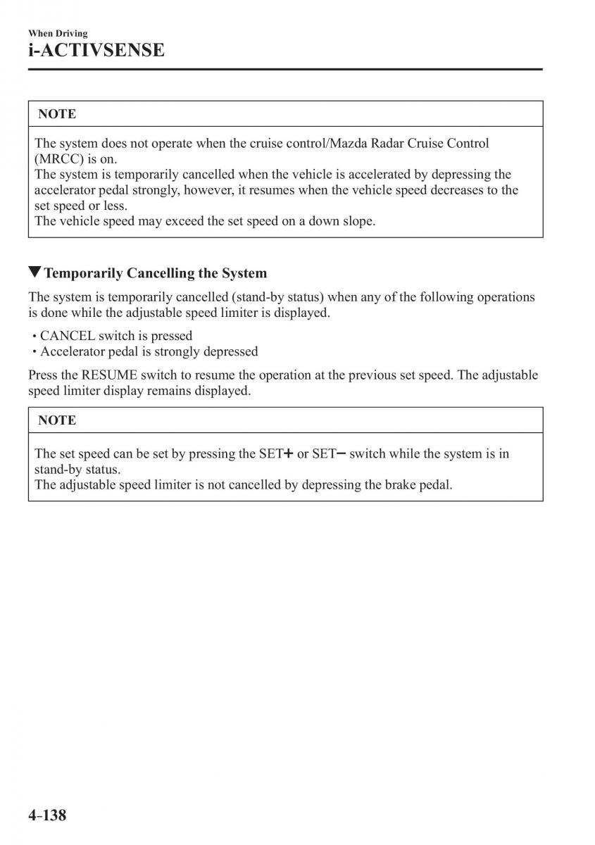 Mazda CX 3 owners manual / page 278