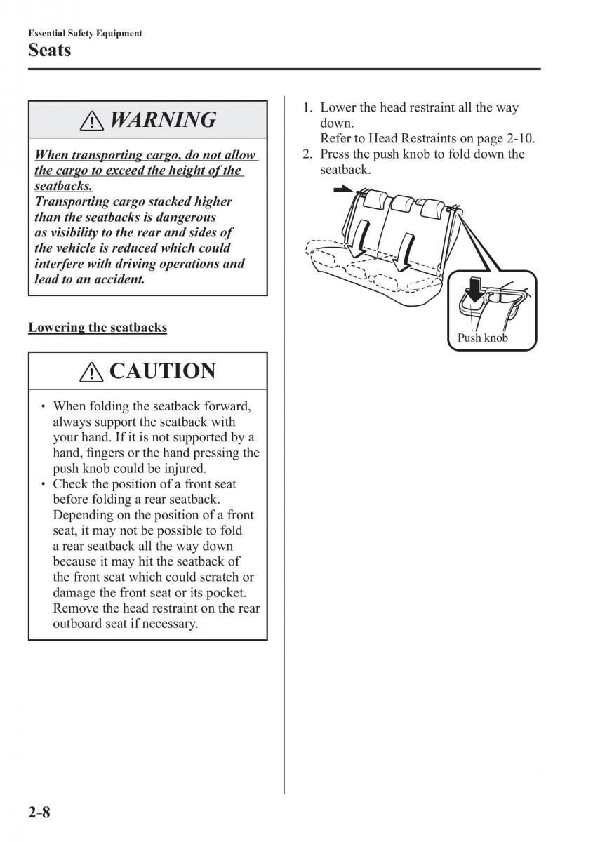 Mazda CX 3 owners manual / page 28