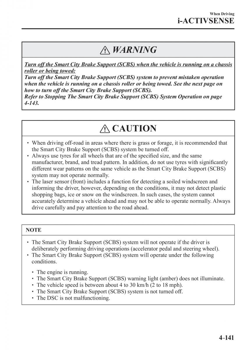 Mazda CX 3 owners manual / page 281