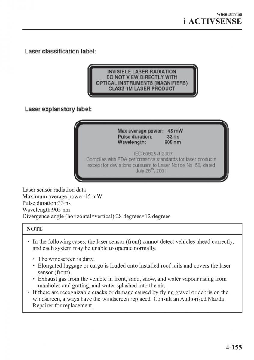 Mazda CX 3 owners manual / page 295