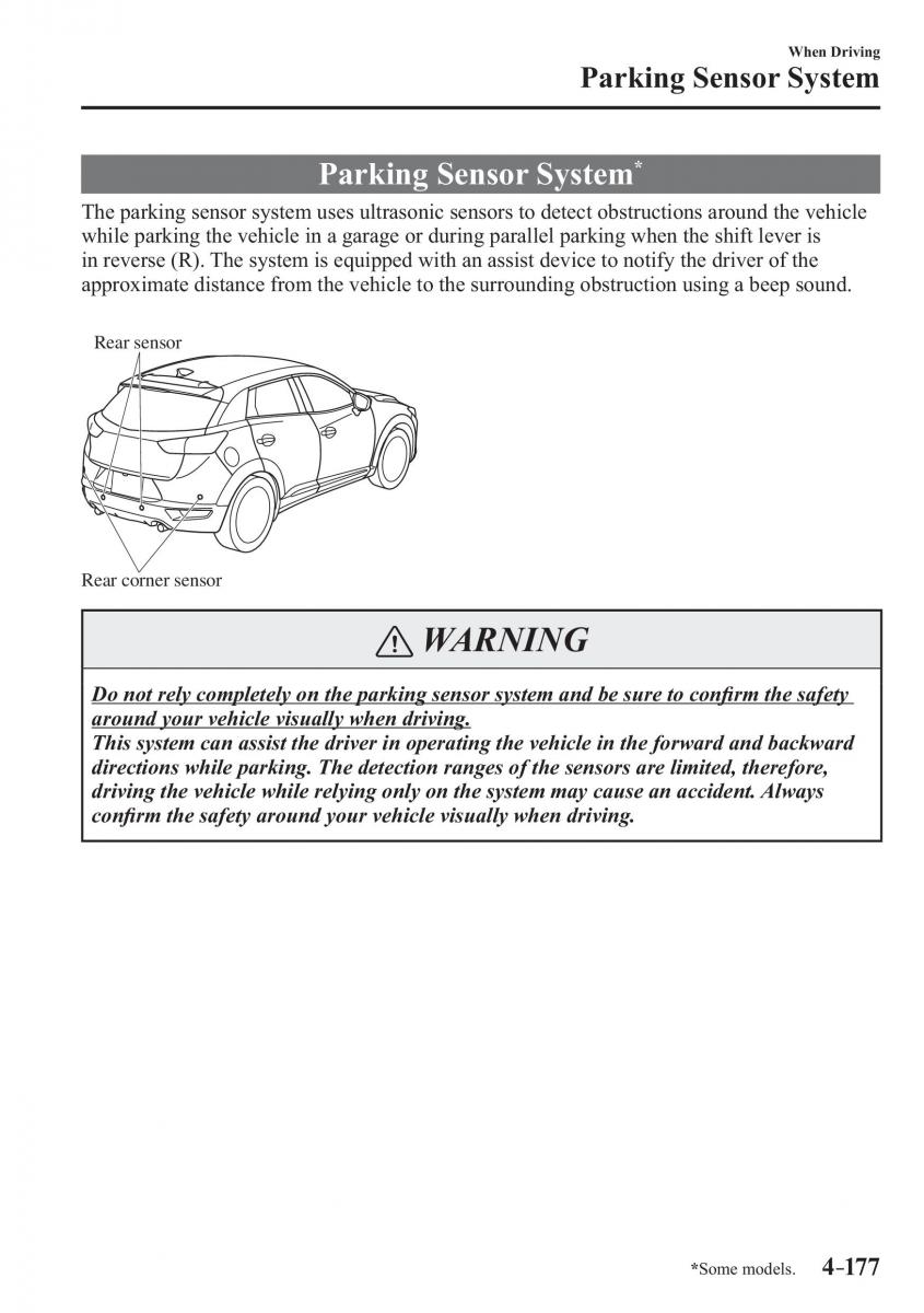 Mazda CX 3 owners manual / page 317