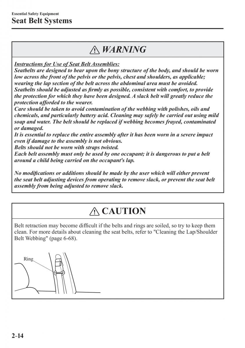 Mazda CX 3 owners manual / page 34