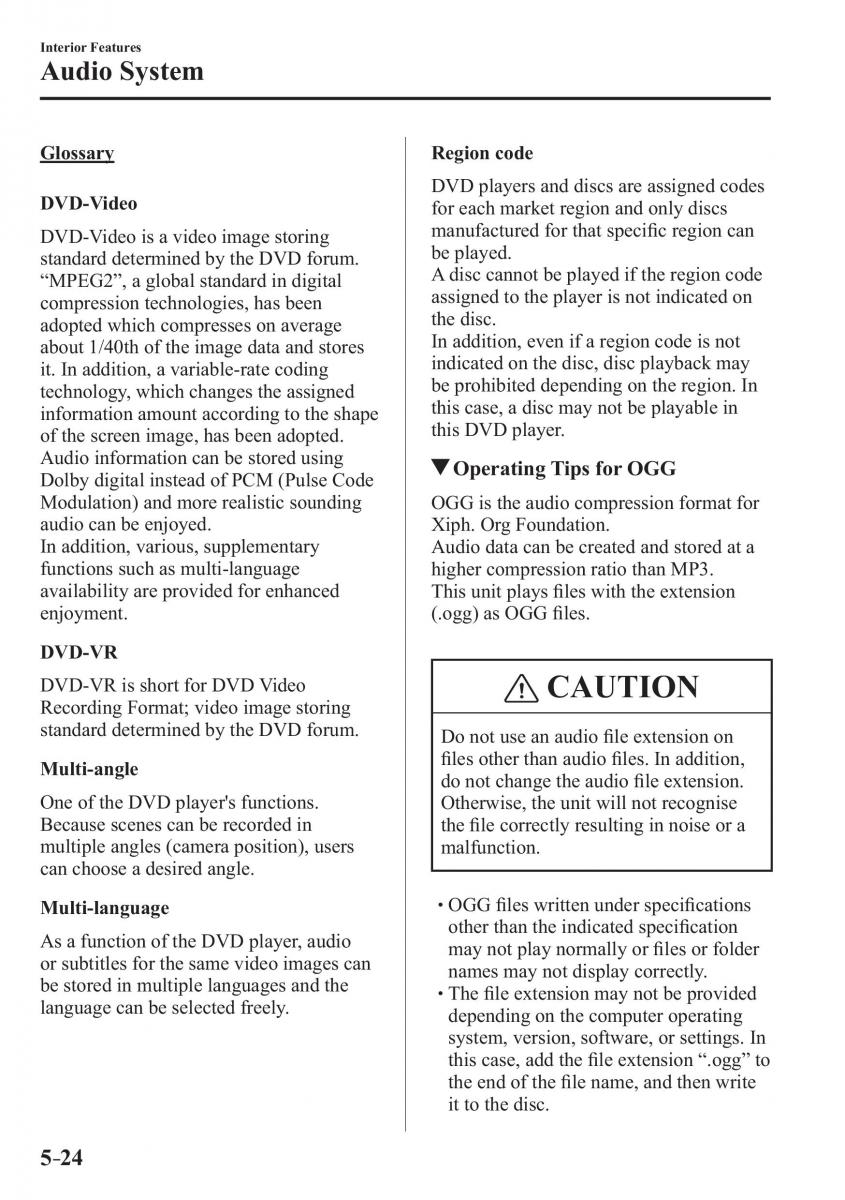 Mazda CX 3 owners manual / page 346