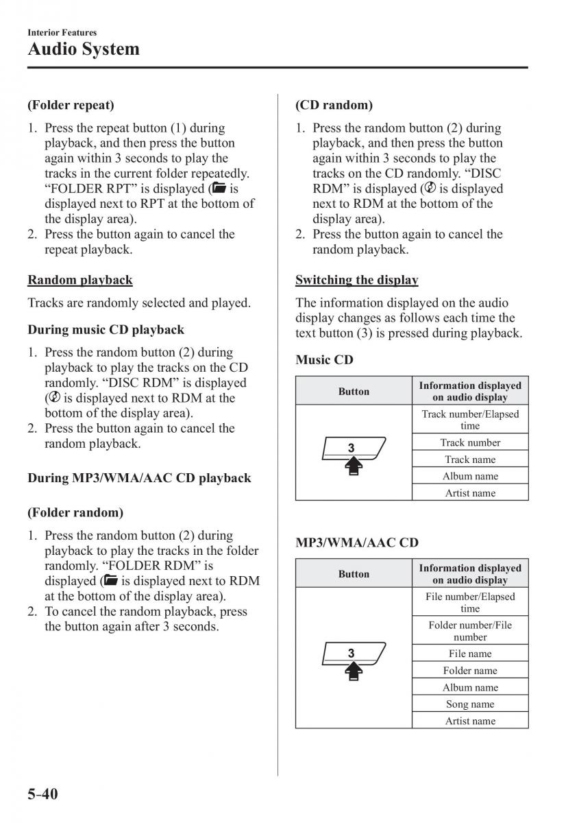 Mazda CX 3 owners manual / page 362