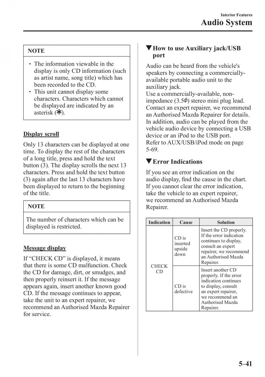 Mazda CX 3 owners manual / page 363