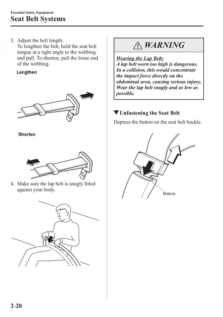 Mazda CX 3 owners manual / page 40