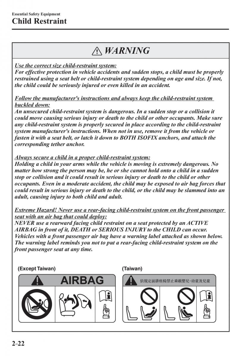 Mazda CX 3 owners manual / page 42