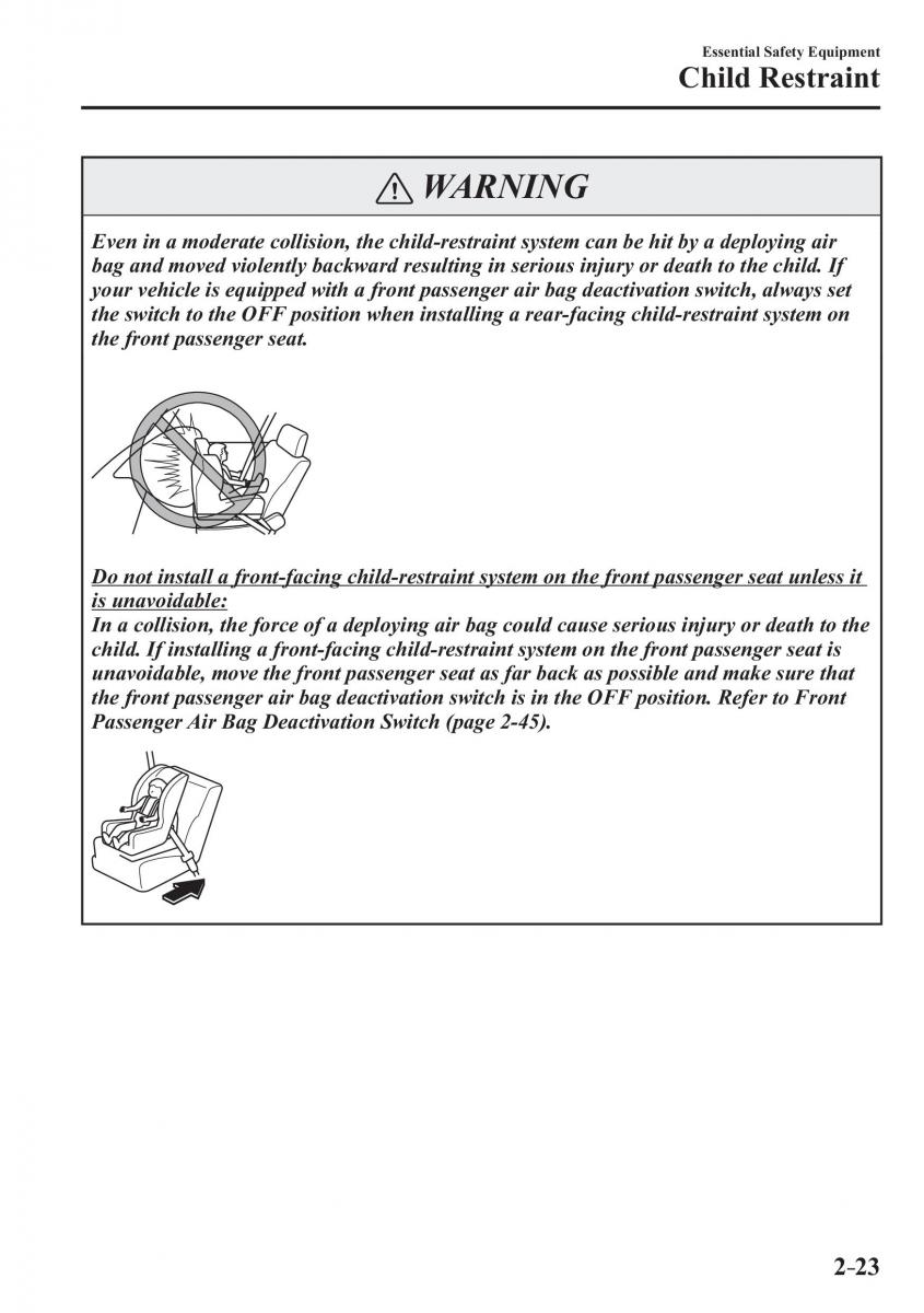 Mazda CX 3 owners manual / page 43