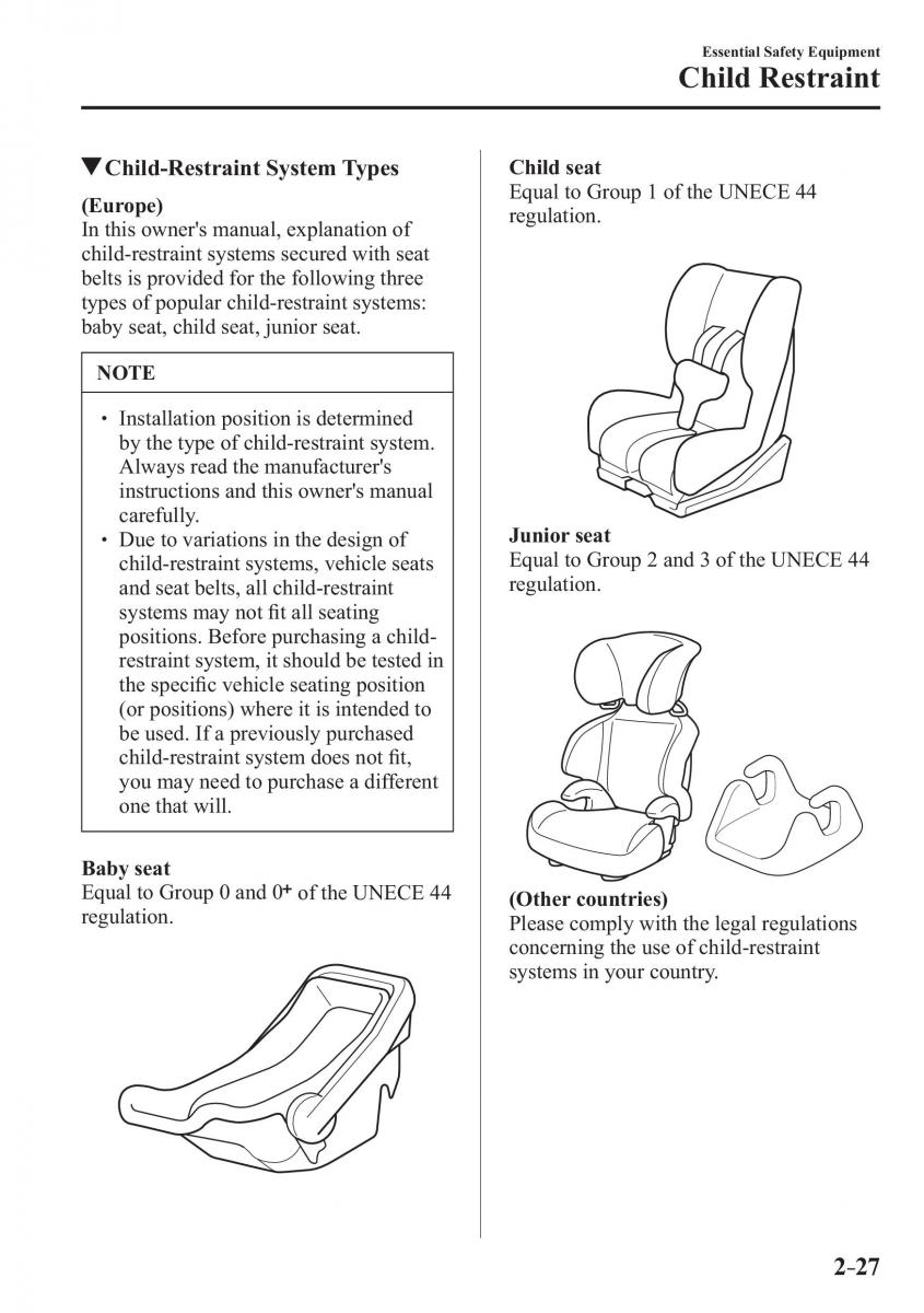 Mazda CX 3 owners manual / page 47