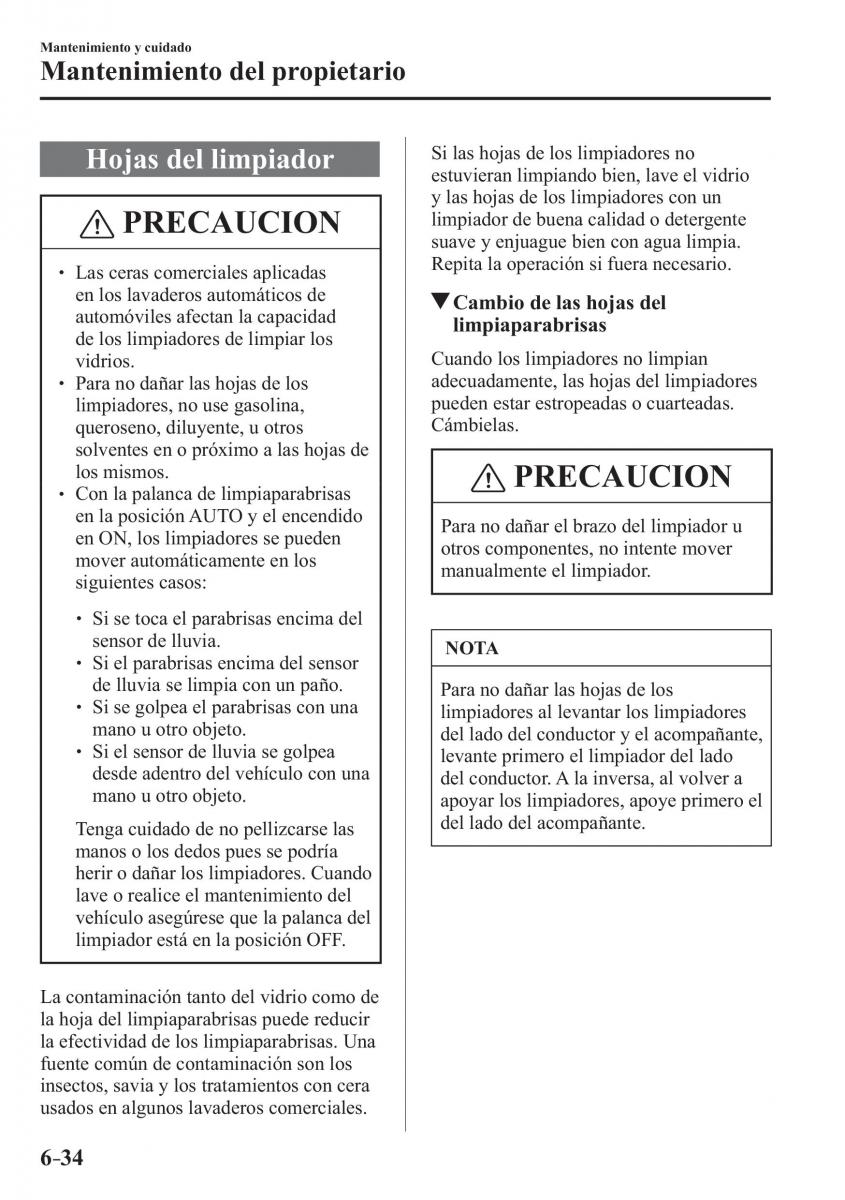 Mazda CX 3 manual del propietario / page 544