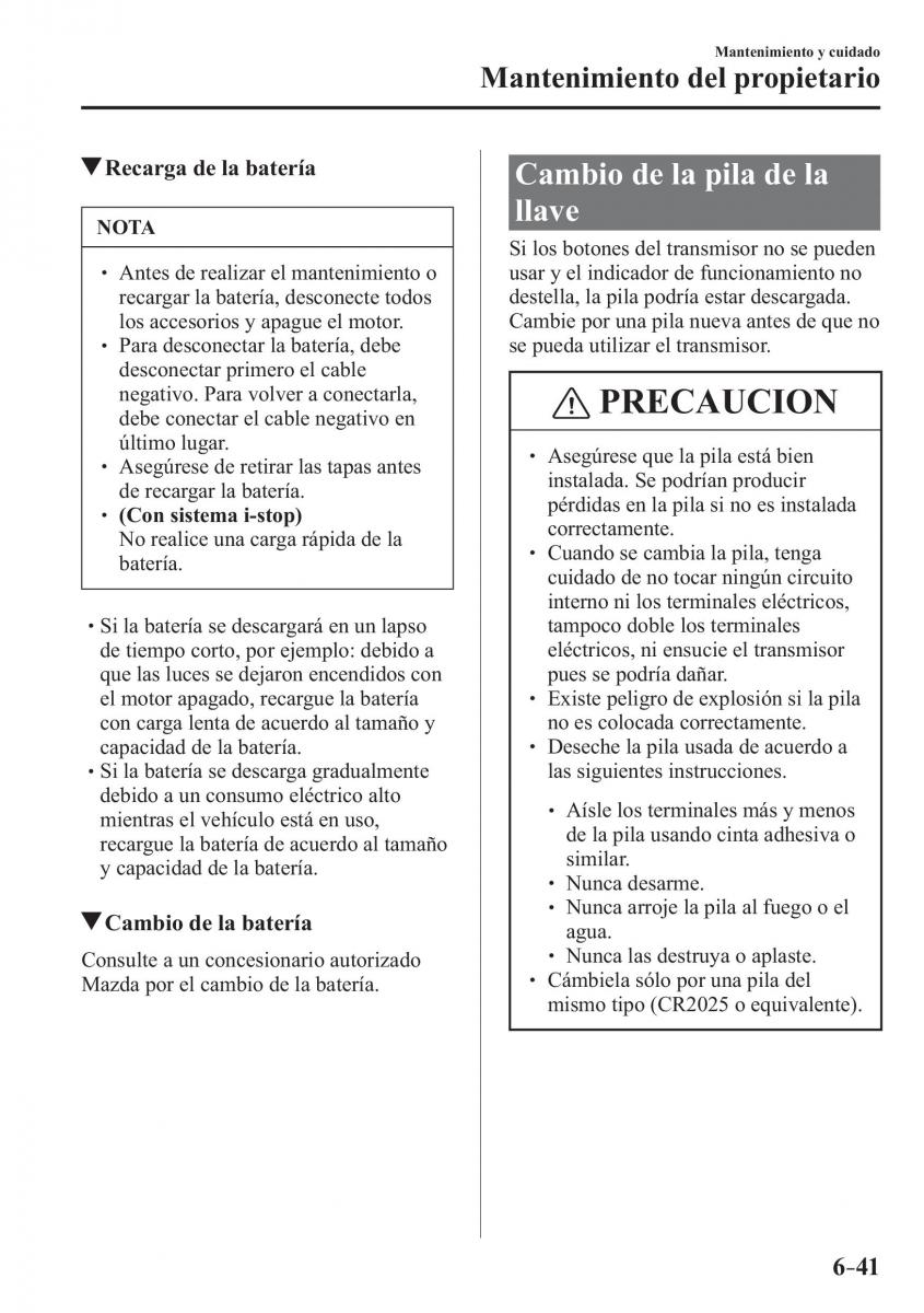 Mazda CX 3 manual del propietario / page 551