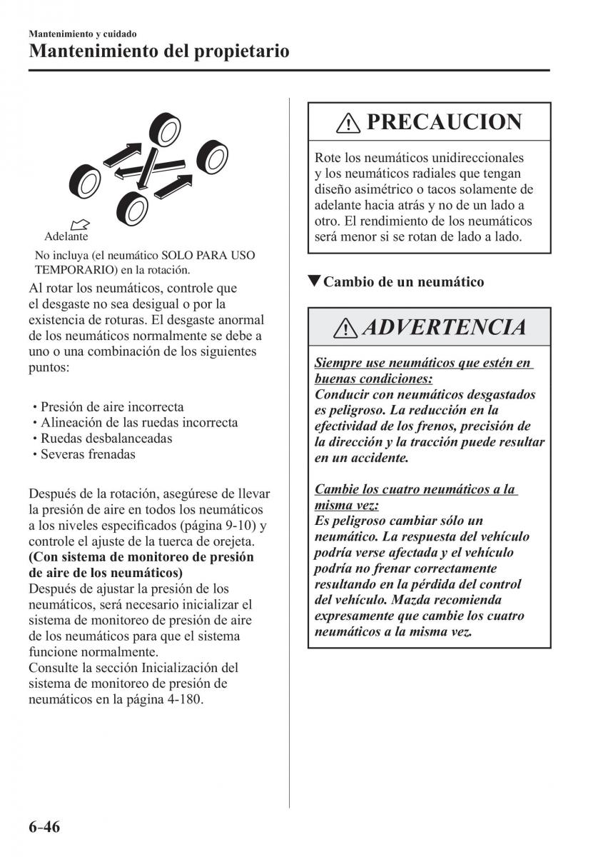 Mazda CX 3 manual del propietario / page 556