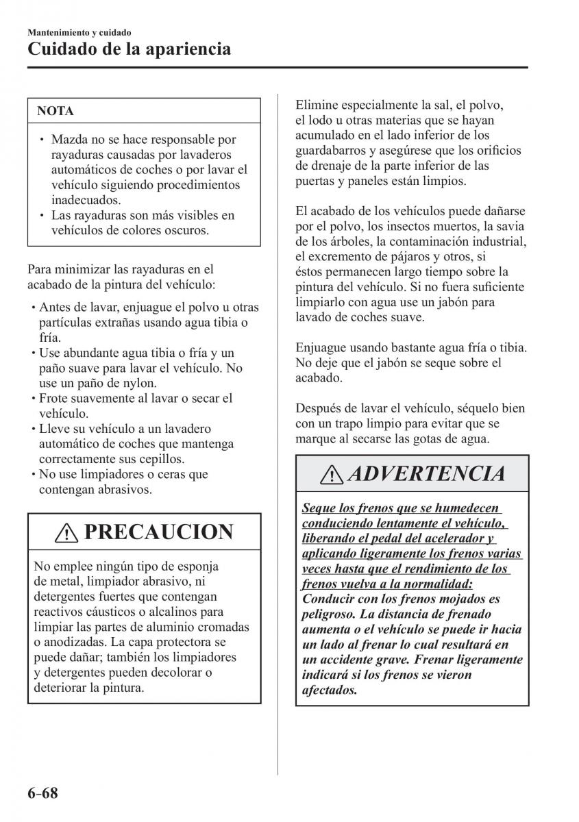 Mazda CX 3 manual del propietario / page 578