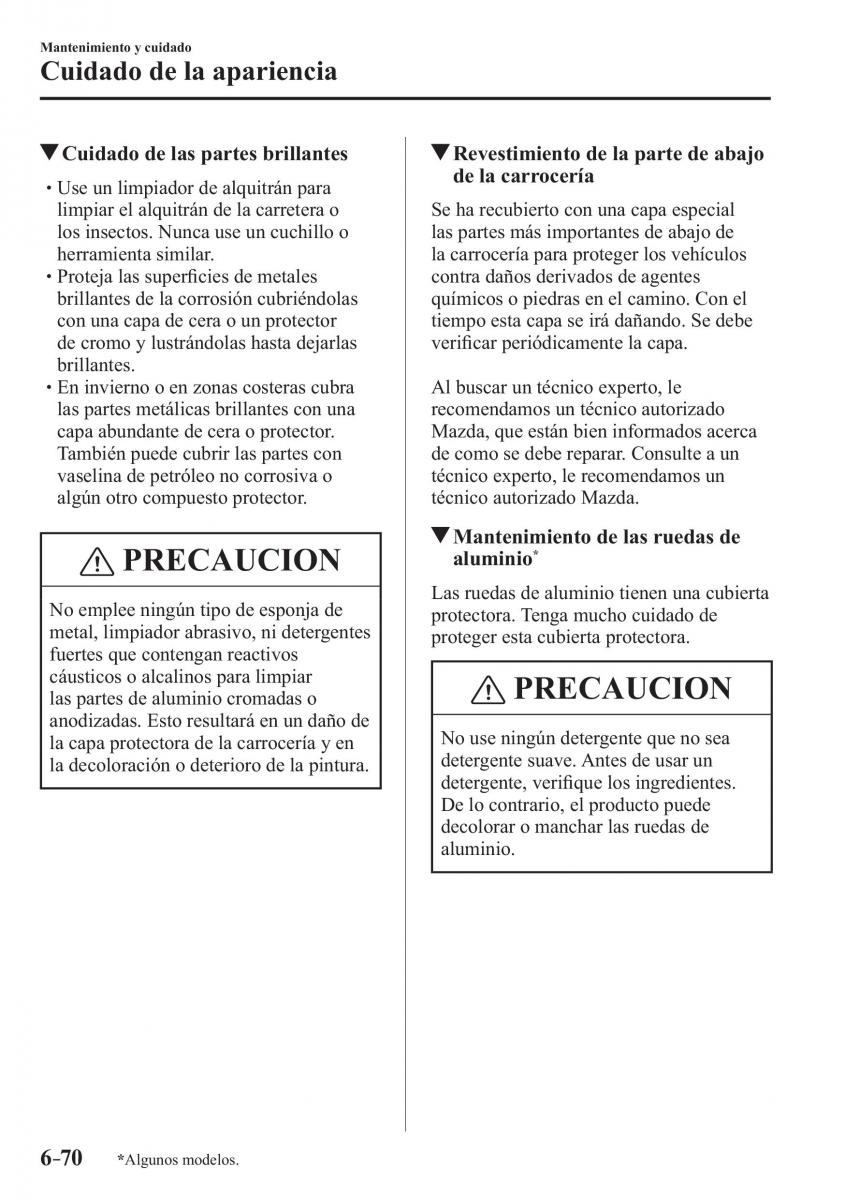 Mazda CX 3 manual del propietario / page 580