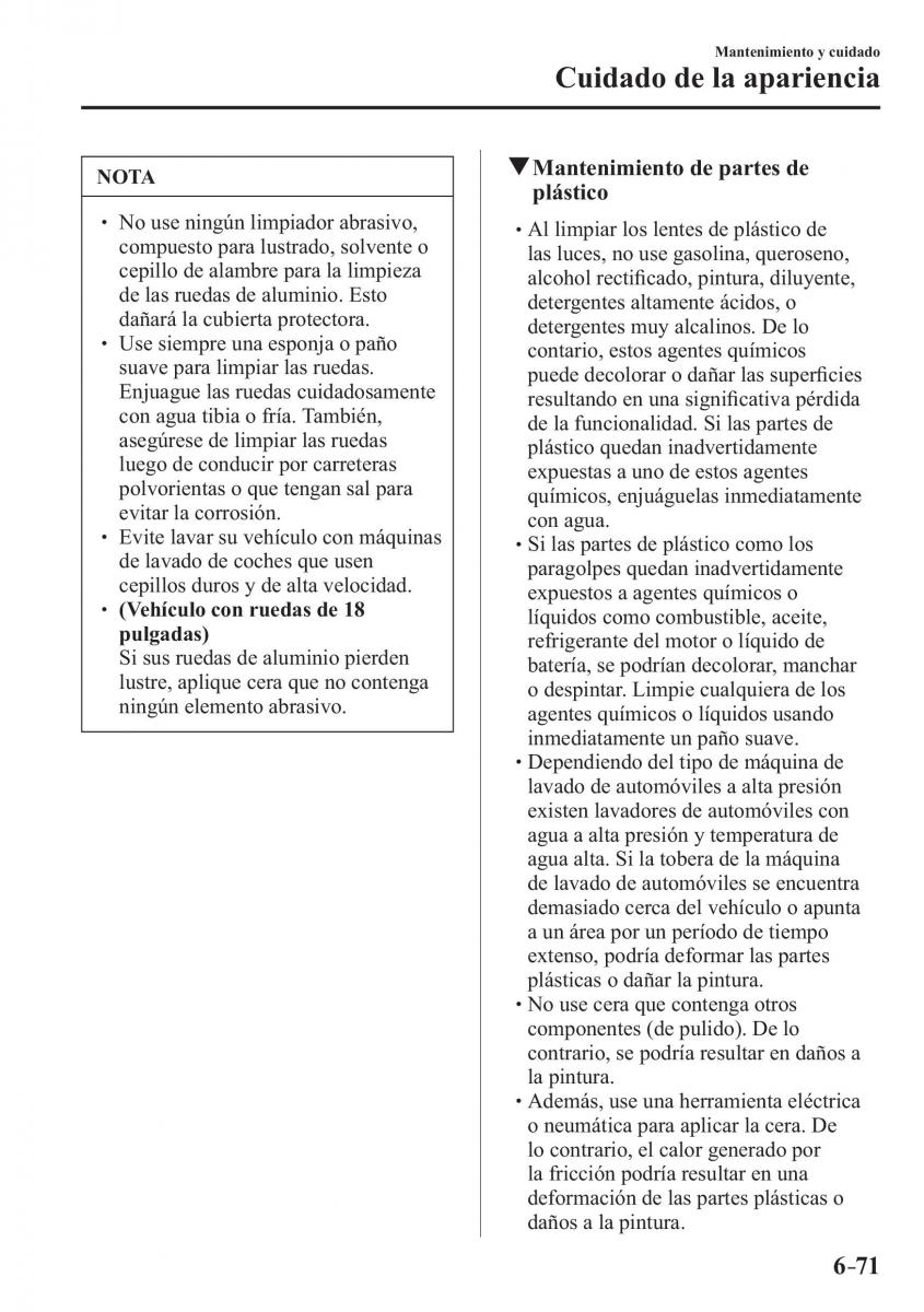 Mazda CX 3 manual del propietario / page 581